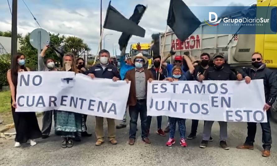 Ancuditanos protestaron en el puente Pudeto