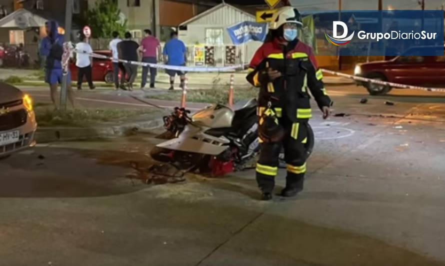 Vuelco en caso de joven motociclista que murió en accidente