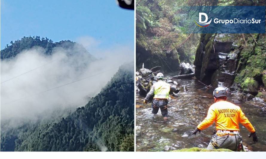 Este lunes seguirá búsqueda de joven extraviado en los faldeos del volcán Puntiagudo