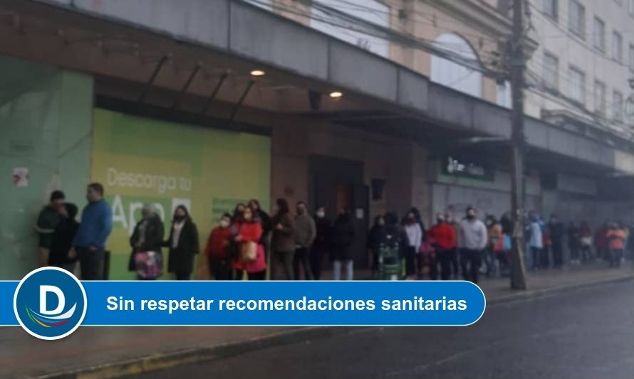 Nuevas aglomeraciones se tomaron hoy el centro de Osorno